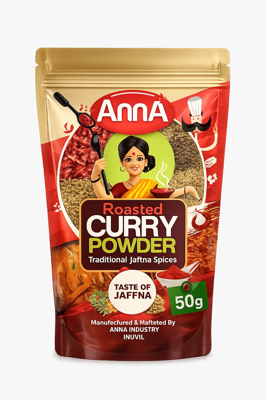AnnA Roasted Curry Powder pack
